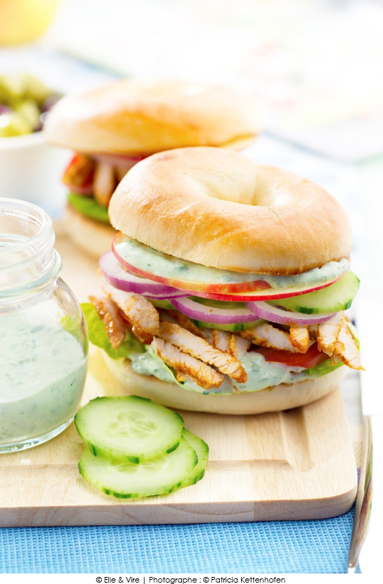 bagel_poulet_et_creme_au_basilic