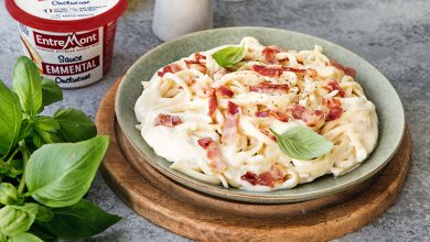 Carbonara sauce Emmental