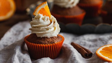 Cupcakes orange cannelle