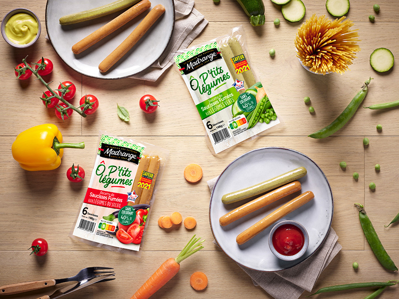 Gamme saucisses O P’ tits légumes 