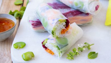 Summer rolls fèves