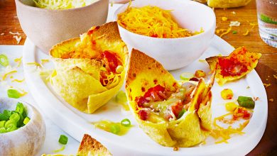 Mini enchiladas gratinées fromages