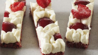 Tarte fine framboise vanille