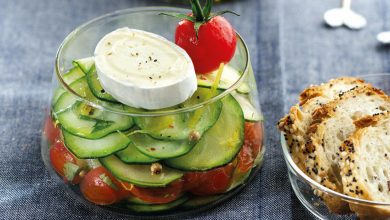 Carpaccio de courgettes En Cas de Caprice
