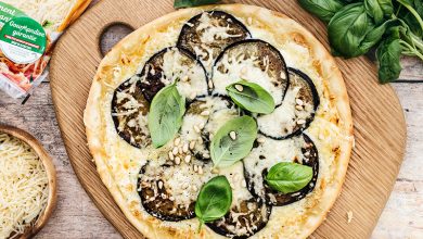 Pizzetta aubergines et Trio Gourmand Entremont