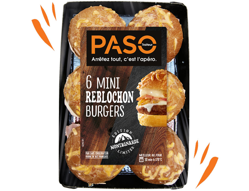 Plateau PASO Traiteur Mini Burgers Reblochon