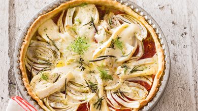Tarte Reblochon tomate fenouil