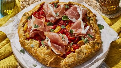 Tarte rustique fromage de chèvre Jambon de Parme