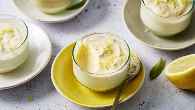 Mousse au citron jaune