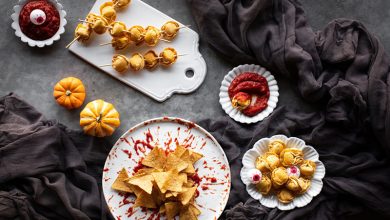 Tortellini Poulet Paysanne, Mozzarella Bacon Giovanni Rana frits d’Halloween