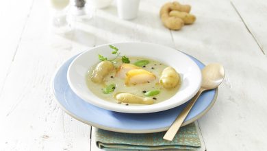 Velouté de Ratte du Touquet infusé haddock et poireau