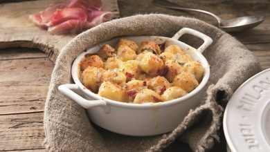 Gnocchi au Speck et Gorgonzola