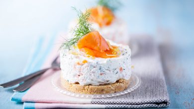 Cheesecake chèvre doux et frais et à la truite fumée