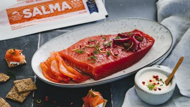 Gravlax de saumon SALMA à la betterave