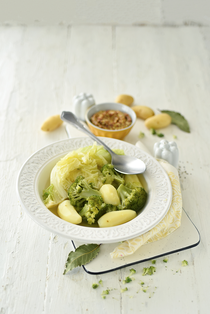 Soupe de Ratte du Touquet au chou et au brocoli