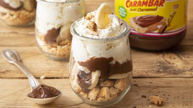 Verrines façon Banoffee à la Pâte à Tartiner Carambar