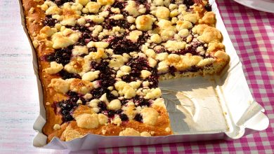Gâteau aux myrtilles sauvages du Canada