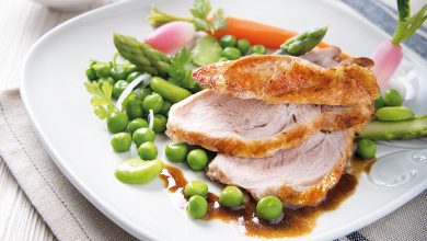 Gigot de chevreau légumes printaniers