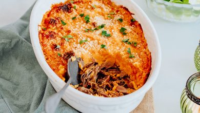 Parmentier de confit de canard patate douce