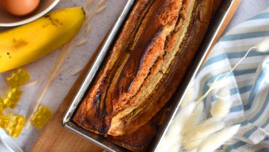 Banana Bread Vegan HARIBO Goldbears jus goût banane