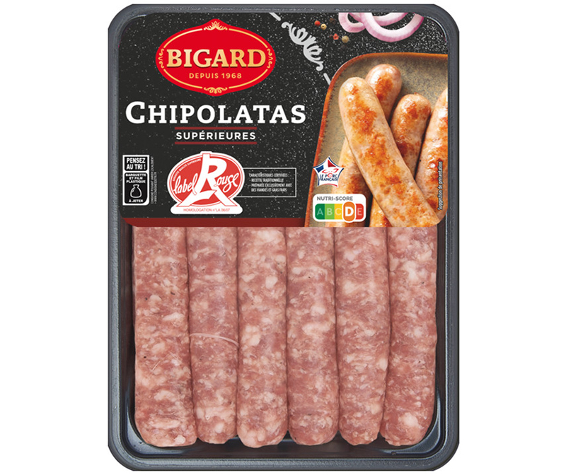 BIGARD Chipolatas Label Rouge 