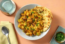 Korma indien de courgette chou-fleur