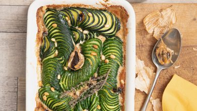 Gratin de courgettes à l’air noir