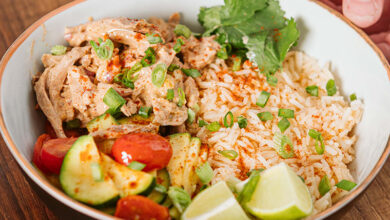 Buddha bowl de pintade tandoori