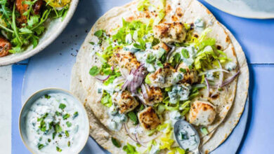 Wrap de poulet à la grecque