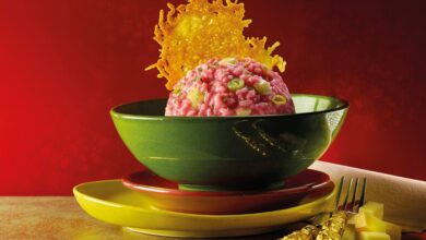 Festif, l’irrésistible risotto betterave et Beaufort