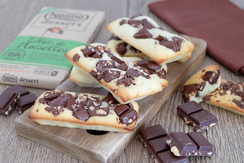 Financiers chocolat éclats de noisettes