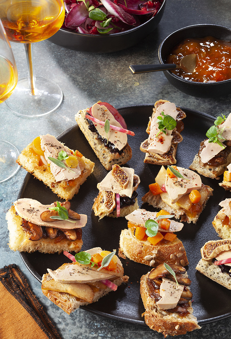 Farandole de toasts Foie Gras