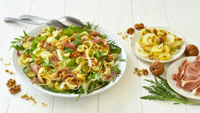 Salade de Ratte du Touquet Comté et noix