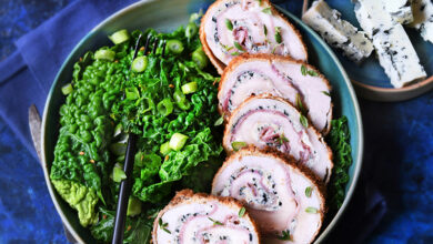 Cordon bleu roulé Bleu d’Auvergne