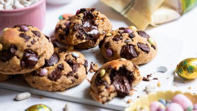 Cookies haricots blancs fourrés œufs de Pâques