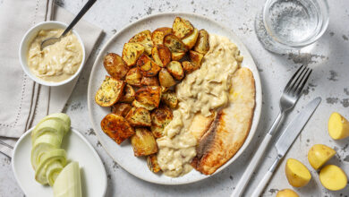 Filet de lieu fondue légère de poireaux