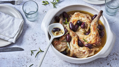 Gigolette de lapin romarin olives