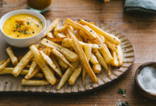 Frites de panais sauce curry