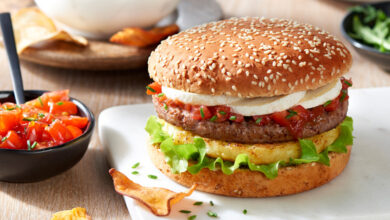 Burger chèvre frais rösti de pommes de terre