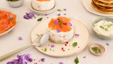 Douceur Nordique Skyr saumon sur base pancake