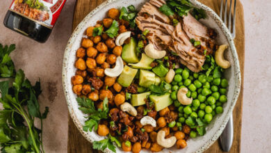 Bowl Teriyaki pois chiches caramélisés
