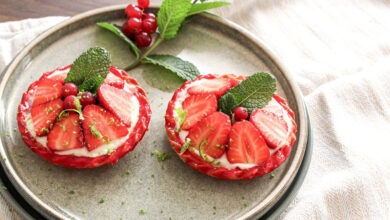 Tartelettes fraises, chocolat blanc