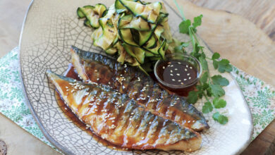 Maquereau grillé sauce Teriyaki
