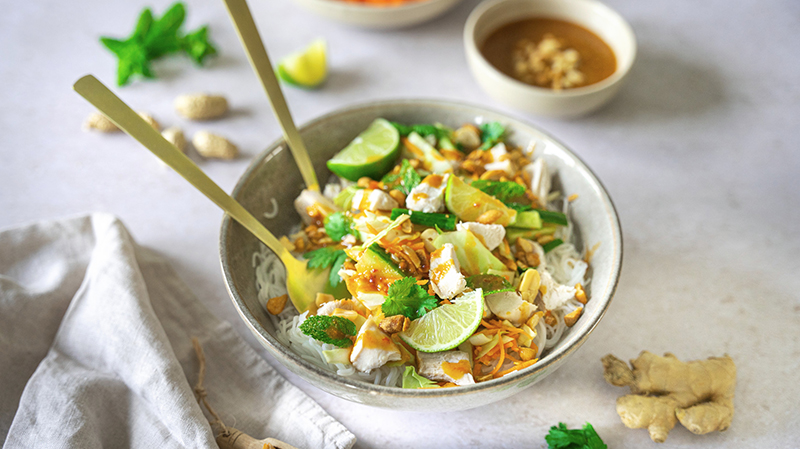 Salade thaï lapin