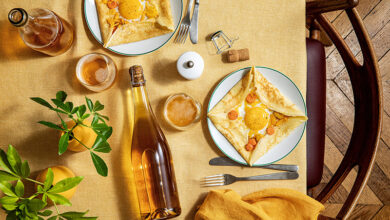 Crêpe salée œuf fromage