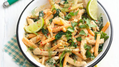 Salade de melon dinde aux herbes