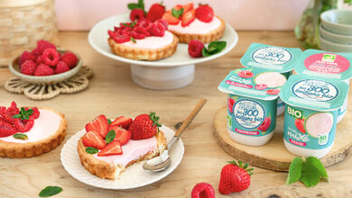 Tartelettes yaourt mixé Les 300 Laitiers Bio fraise ou framboise