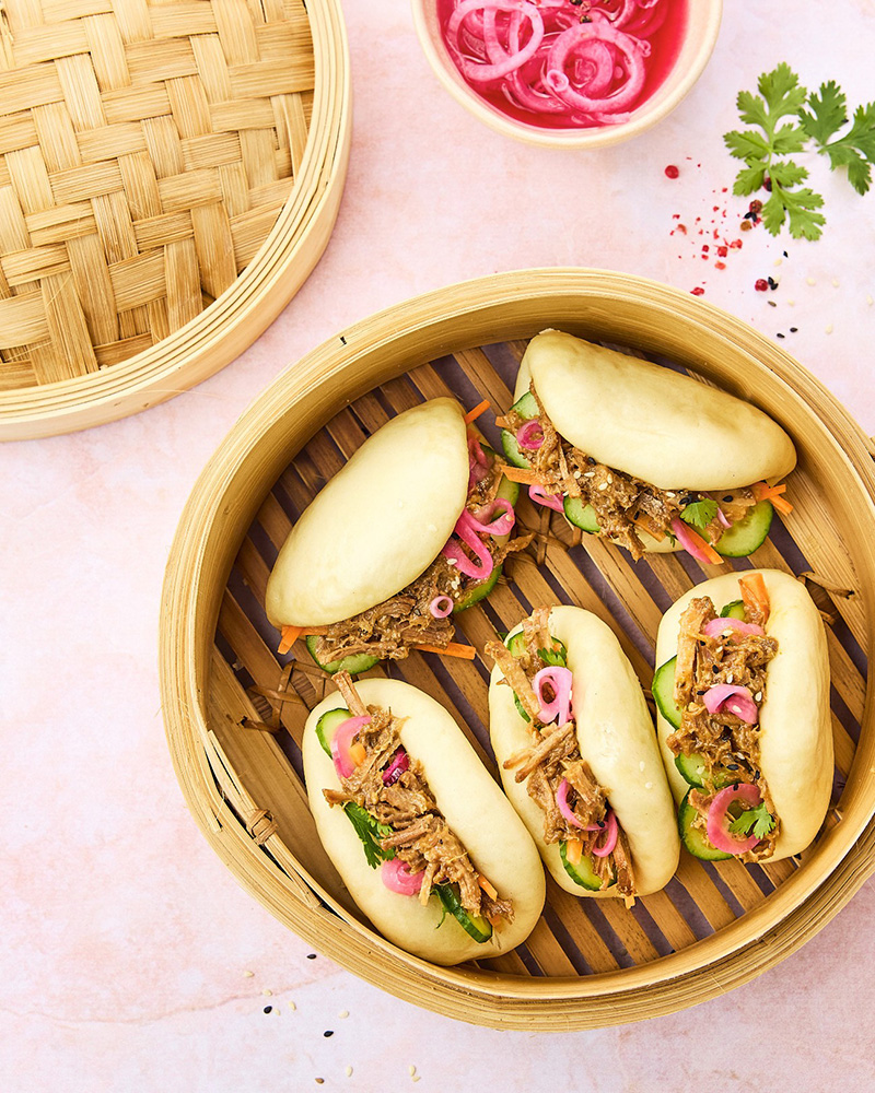 Bao buns, Pulled Pork BORDEAU CHESNEL