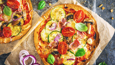 Pizza tortilla légumes