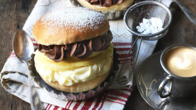 Burger pommes duo de ganaches chocolat